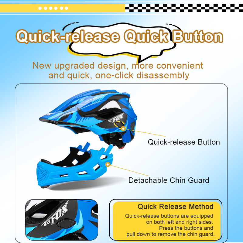 BATFOX Casco da bici integrale - Running Gear Kids recensione e prezzo